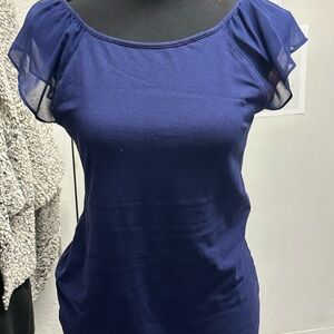 Elegant‎ Navy Blue Women's Top